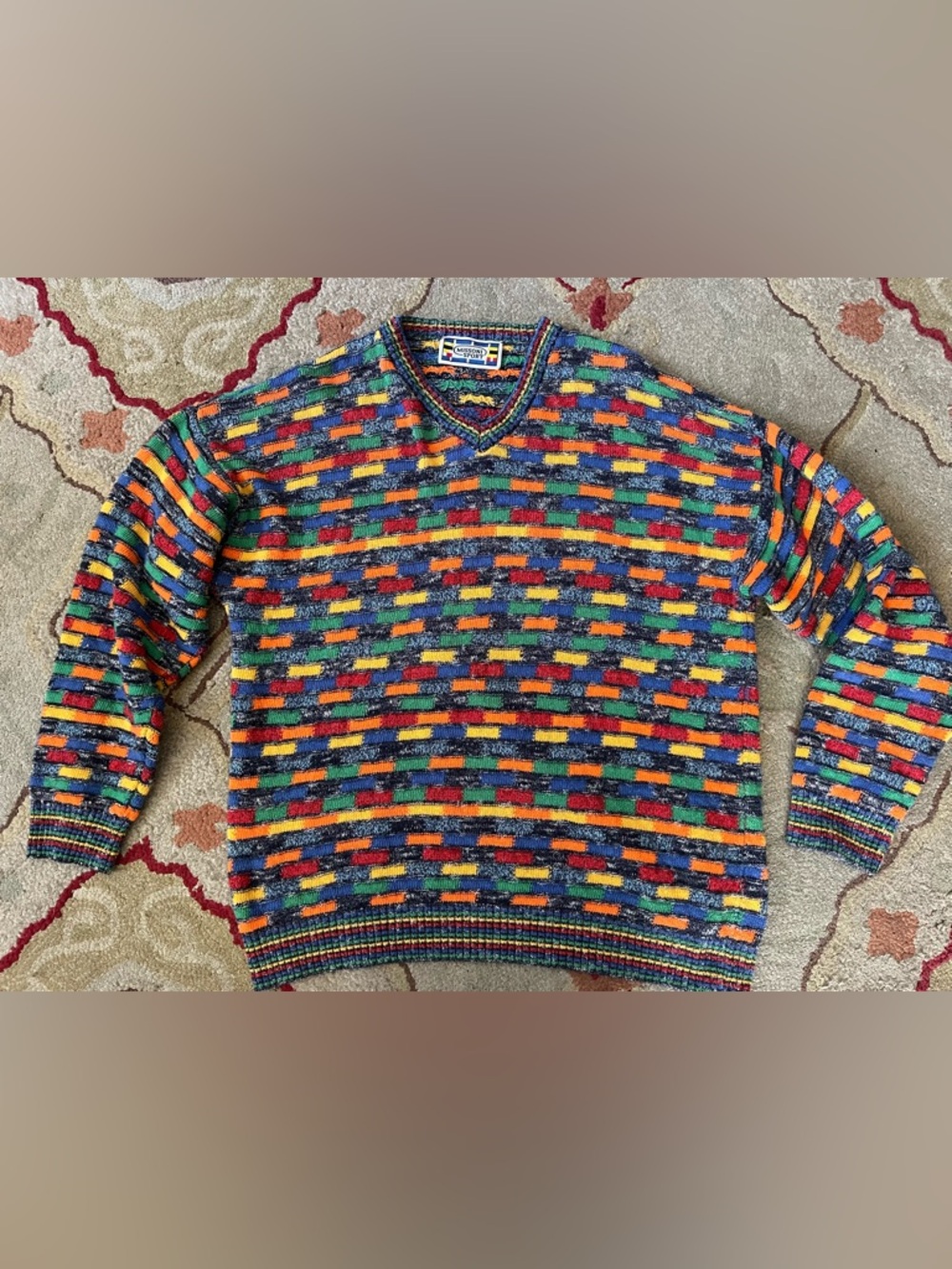 Vintage MISSONI Sport Rainbow Sweater